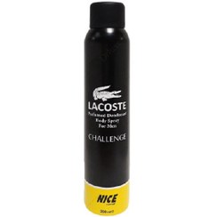 تصویر اسپری خوشبو کننده بدن لاکوست چلنج اسکلاره 200 میلی لیتر Lacoste Challenge Sclaree Body Spray 200 ml