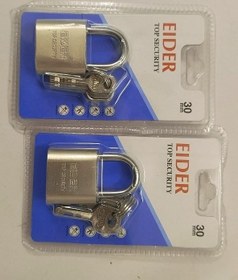 تصویر قفل آویز ایدر سایز ۷۰ فولادی 