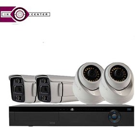 تصویر پکیج دوربین مداربسته AHD چهارتایی 5مگاپیکسل چترا 