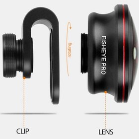 تصویر لنز سوپر فیش آی گوشی موبایل Iboolo IB-10MM PRO 210 degree Super Fisheye Lens 