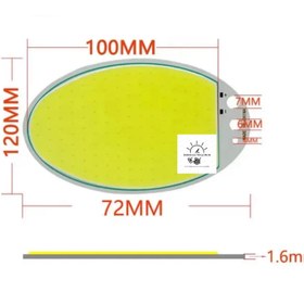 تصویر LED COB پروژکتوری 70W 12V سفید مهتابی 