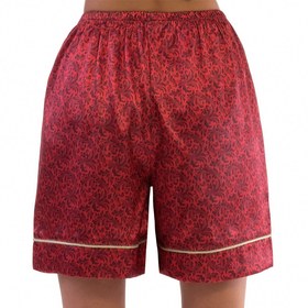 تصویر شلوارک بیسیک زرشکی 