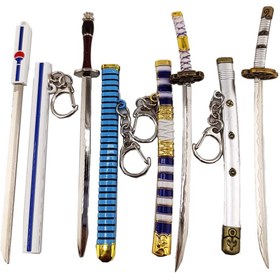 تصویر آویز فلزی شمشیر وان پیس 15 سانت 