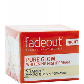 تصویر کرم روشن کننده روز حاوی ویتامین C فیداوت Fadeout Skincare Pure Glow Whitening Day Cream