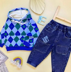 تصویر شلوار جین وارداتی لاینردار 2 تا 6 سال - 100 Shalvar jean Varedati