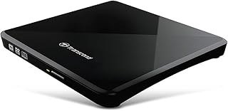 تصویر Transcend Ultra Slim Portable External USB CD/DVD Writer Model no. TS8XDVDS-K 