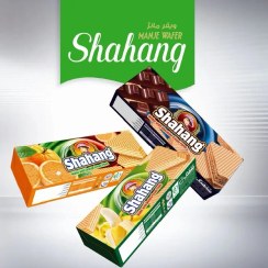 تصویر ویفر مانژ با طعم کاکائو شاهنگ 145 گرمی 