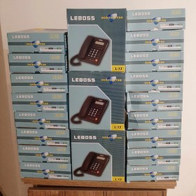 تصویر تلفن لیبوس LEBOSS مدل L-13 مشکی و سفید 