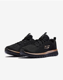 تصویر کتانی تمرین و دویدن زنانه اسکیچرز اورجینال Skechers 12615 BKRG 