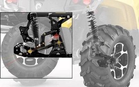 تصویر سیستم تعلیق خودرو برای یک چرخ ا Car suspension for one wheel Car suspension for one wheel
