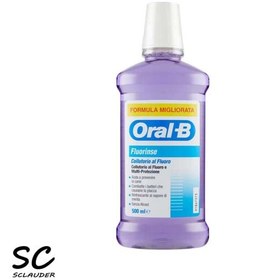 تصویر دهانشویه ضد پوسیدگی فلورینس Oral-B حاوی فلوراید سدیم حجم 500 میل 