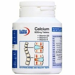 تصویر قرص کلسیم 600 یوروویتال بسته 50 عددی CALCIUM D 600