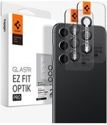 تصویر محافظ لنز دوربین شیشه ای GALAXY S23 PLUS EASY K. GLAS.TR EZ FIT OPTICAL PRO 2 PCS. مشکی AGL05962 Spigen 