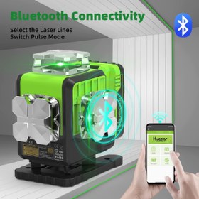 تصویر تراز لیزری برند هوپر مدل P04CG اورجینال 4 خط 360 درجه (2600 میلی آمپر)