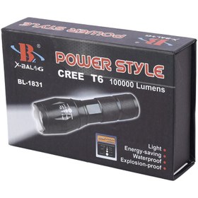 تصویر چراغ قوه پلیسی X-Balog BL-1831 UV X-Balog BL-1831 FlashLight