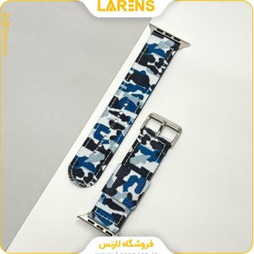 تصویر لارنس | قیمت و خرید بند اپل واچ کانواس Canvas سری 44/42/45mm ارتشي Code 3 