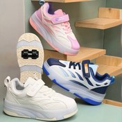 تصویر کتونی بچگانه اسکیتی چراغدار چسبی از Kids کد 4080504 