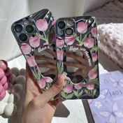 تصویر قاب گل لاله آینه برای گوشی موبایل آیفون 13 پرو / 13پرو / iphone 13 pro / iphone13pro 