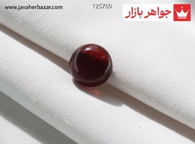 تصویر نگین کهربا بولونی لهستان عسلی کد 125760 