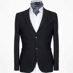 تصویر کت تک دو دکمه جیب وصله ای اسپورت 