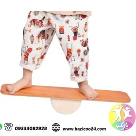 تصویر تخته تعادل چوبی کودک 