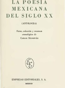 تصویر کتاب La poesia mexicana del siglo XX. Antologia نسخه کامل 