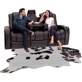 تصویر پوست طبیعی گاو Natrual cowhide rug