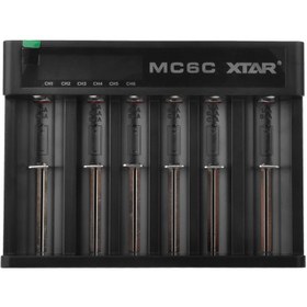 تصویر شارژ باطری لیتیوم یون اکستار ترXTAR MC6C 