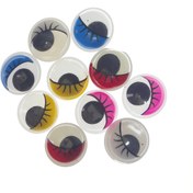 تصویر چشم عروسک مدل Y6684 بسته 10 عددی 