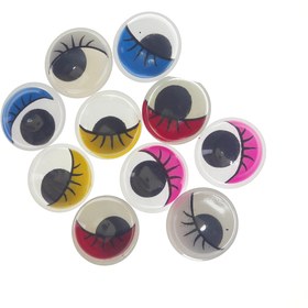 تصویر چشم عروسک مدل Y6684 بسته 10 عددی 