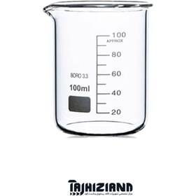 تصویر بشر شیشه ای 100 میلی لیتر 