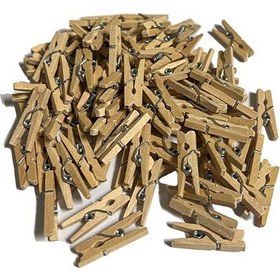 تصویر گیره چوبی ۲/۵ سانت ساده (۱۰۰ عددی) 