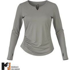 تصویر آستین بلند زنانه ورزشی یقه هفت کد 044 