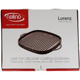 تصویر تابه گریل نالینو مدل Lorenza سایز 28 Nalino Lorenz Cast iron Pan Size-28