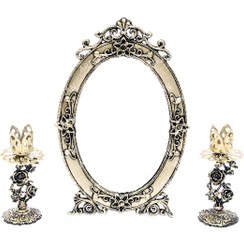 تصویر آینه و شمعدان رز کد ۷۱۲ 