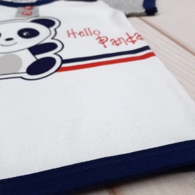 تصویر تیشرت نوزادی طرح پاندا – سه تا شش ماه 