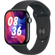 تصویر ساعت هوشمند اپل مدل JW10 Pro Max با بدنه آلومینیومی و بند سیلیکونی 