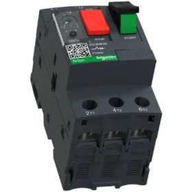 تصویر کلید حرارتی اشنایدر الکتریک 1 الی 1.6 آمپر 3 پل مدل GV2ME06 Motor circuit breaker, TeSys GV2, 3P, 1-1.6 A, thermal magnetic, screw clamp terminals