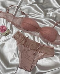 تصویر ست عروس پاپیونی - صورتی / 85 