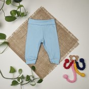تصویر شلوار نوزادی پسرانه اسلش برند h and m طرح کمرکش آبی رنگ - 4 تا 6 ماه 