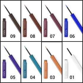 تصویر خط چشم مایع رنگی کیکو میلانو Super Color Waterproof Eyeliner Kiko Milano 