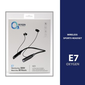 تصویر هندزفری بلوتوثی گردنی اکسیژن مدل OXYGEN E7 OXYGEN WIRELESS STEREO EARPHONE E7