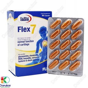 تصویر کپسول مکمل فلکس 7 یوروویتال 60 عددی Eurhovital Flex 7 Supplement 60 Capsules