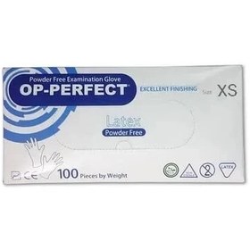 تصویر دستکش لاتکس بدون پودر - XS op_perfect