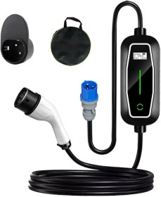 تصویر شارژر فندکی خودرو برقی قابل حمل Q6 | استاندارد اروپایی 13 آمپر، کابل 10 متری 