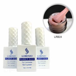 تصویر رابر بیس ناخن لورنزو LORENZO کد ۲۴ - محصولات آرایشی کلیک بیوتی در تهران 