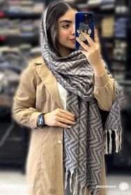 تصویر شال موهر زیگزاگی - سفید Shal moher zigzagi