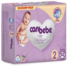 تصویر پوشک بچه جان به به سایز۲ بسته ۵۲ عددی ا Canbebe 2 Canbebe 2