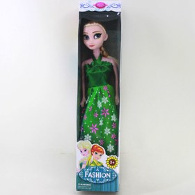 تصویر عروسک طرح السا و انابیوتی | لباس سبزelsa doll 