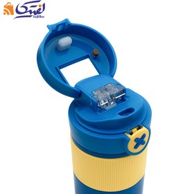 تصویر تراول ماگ Modern JQ-139 دوجداره دو درب نی دار 